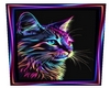 Cadre Chat neon 1