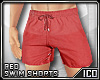 ICO Swim Shorts Red