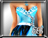 EB* BLUE FEATHER GOWN-BM