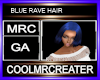 BLUE RAVE HAIR