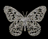 Sticker Silver butterfly