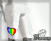 Rainbow Shorts White M