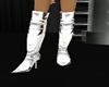 White Leather Thigh Boot