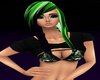 Punk Green Black