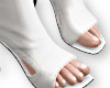 white open-toed heels