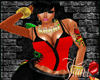 Red Zipper Bustier