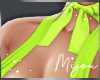 M. Lime Bikini Top