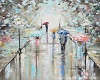 Oil Painting Umbrellas