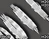R Bracelets Spiker White