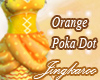 Orange Poka dot
