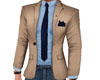 Light brown blue Suit