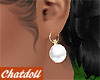 C]Pearl Earrings +Gold
