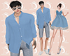 L: Sweety Blue Shirt