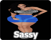 SASSY XXL BLUE OUTFIT
