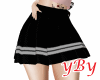 yBy Black Skirt