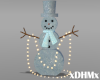 ice snowman with lights