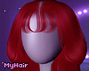 xina red + bangs