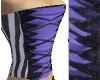 purple BW stripe corset