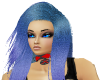 X-Blue Straight Hair
