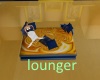golden blue lounger