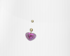 Pink Heart belly ring