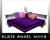 <B> Purple bed