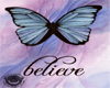 Believe butterfly