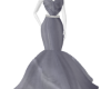 elegant grey  gown