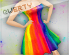 !Q! Rainbow Short DressV