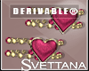 [Sx]Heart Velvet Bracel