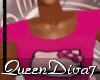 [QD7]PinkKittyOnPink Tee