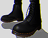 R. Black Biker Boots