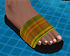 Mixed Plaid Sandals (M)