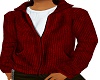 Red Sweater Hoody [M]