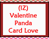VDay Panda Card Love