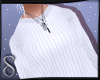 -S- White Sweater Dress