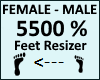 Feet Scaler 5500%