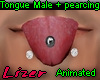 Tongue Male +Pearcing V1