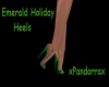Emerald Holiday Heels