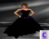 Black Purple Gown