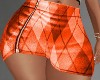 SM Orange Plaid Skirt