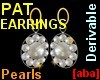 [aba] Pat earrings pearl