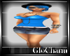 Glo* BlueTop&JeanSkirt