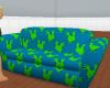 blue chicken couch