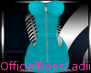 `OBL`LightBlue Net Dress