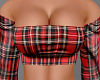 H/Red Plaid Top (S)