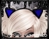 |H Blue Kitten Ears