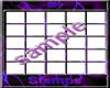 purple shining stampcard