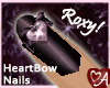 .a Roxy Heartbow Nails