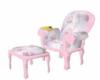 Pink Roses Reading Chair